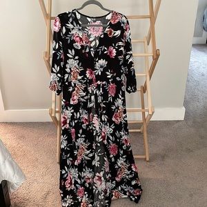 NWT Black Floral Dress or Coverup